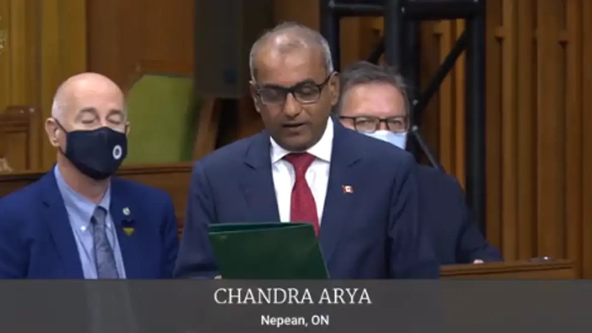 Chandra Arya Canada parliament