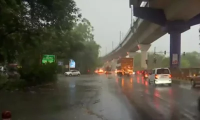 Heavy rain in delhi