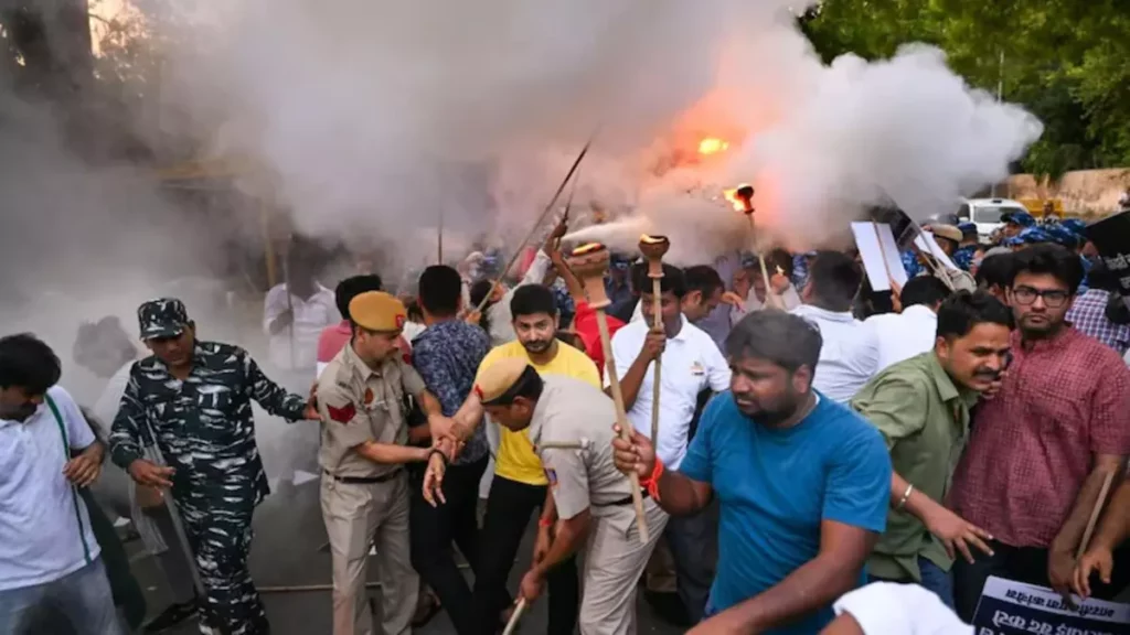 bihar protest