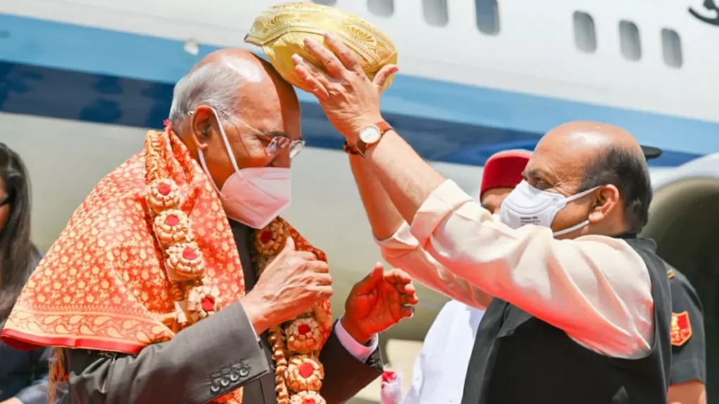 president arrived in bengaluru