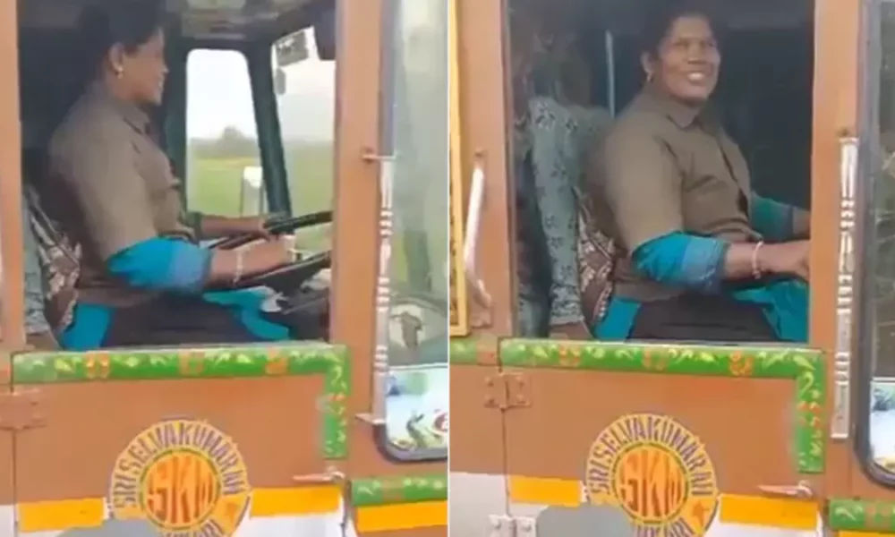 woman truck driver