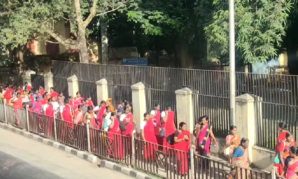 Midday Meal Scheme Protest 