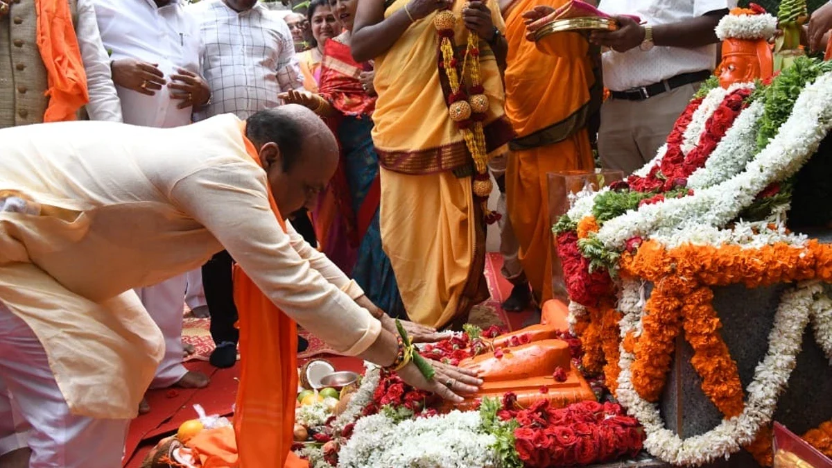 Basavaraj bommai at anjanadri