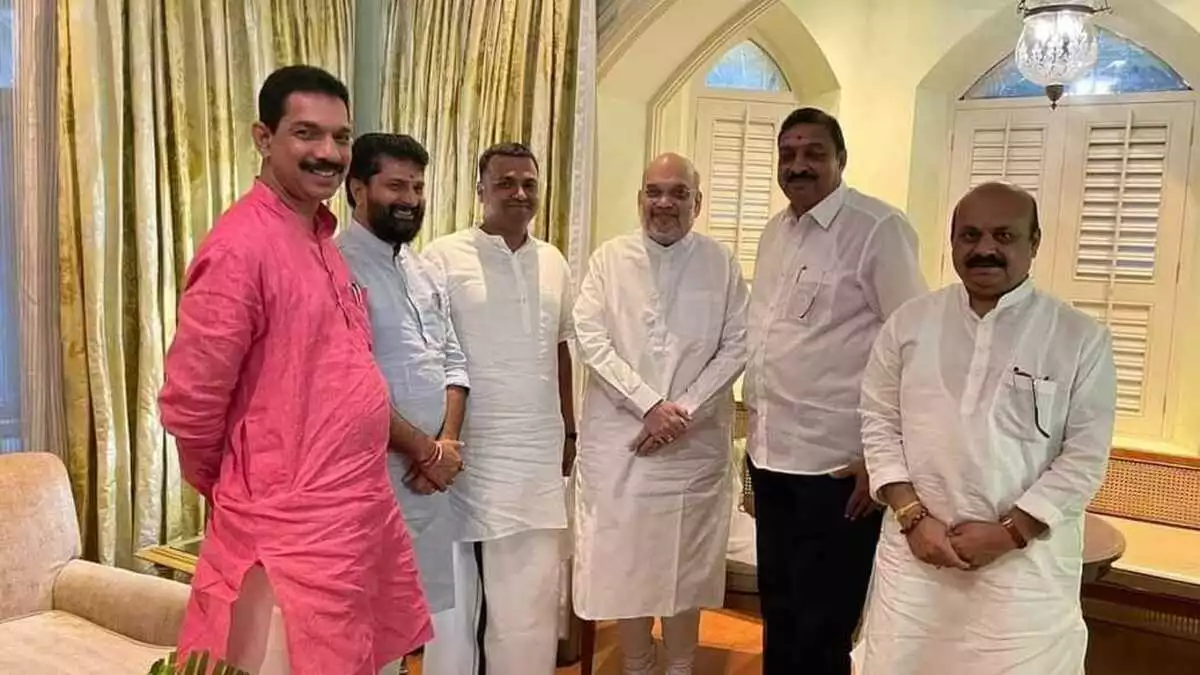 Amit shah with BJP leaders