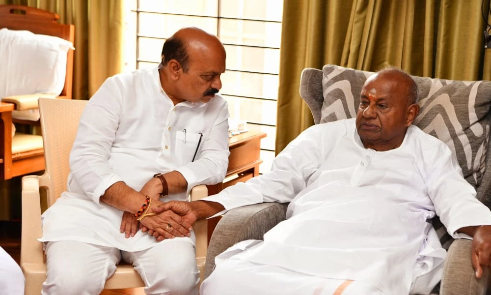 bommai meets devegowda