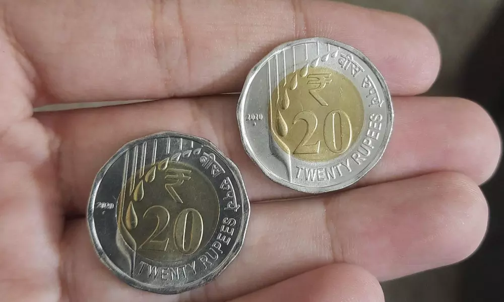 20 rupees coin