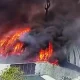 mosque in Indonesia Caught fire