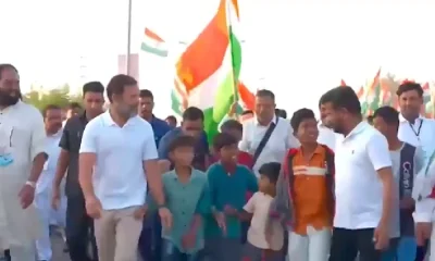Rahul Gandhi Ran With Children in Bharat Jodo Yatra