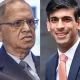 Infosys cofounder Narayana Murthy congratulates Rishi Sunak