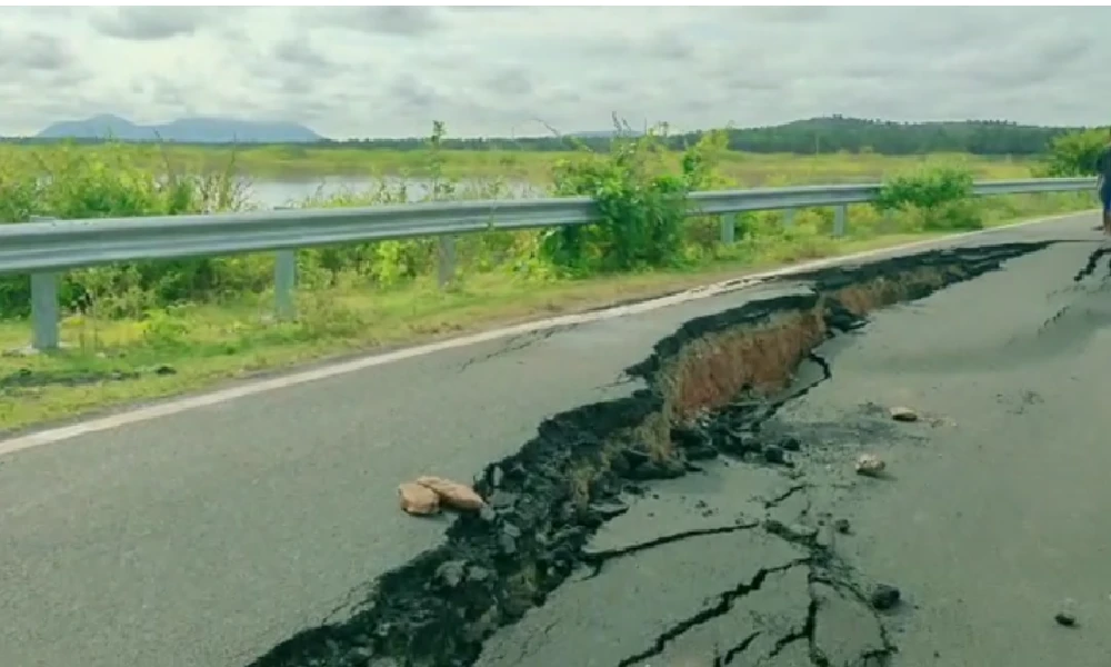 Road collapse