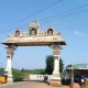 village entrance arch