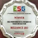 Reliance Jio @ award