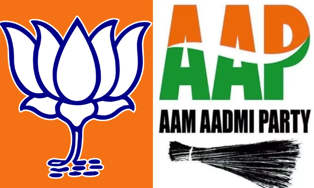 neck and neck battle Fight Between AAP And BJP In Delhi MCD Polls