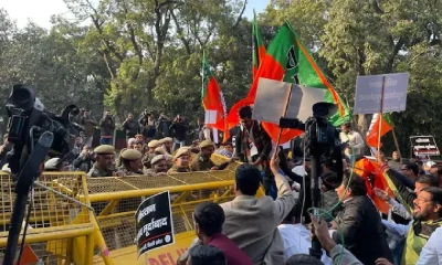 BJP workers protest In delhi Over Bilawal Bhutto remarks on Modi
