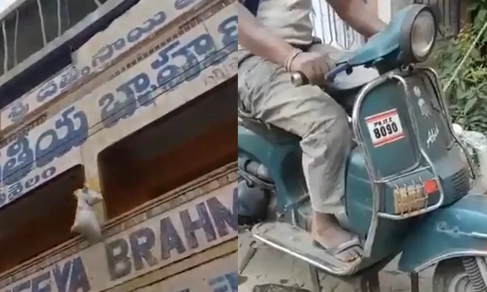 Viral Video Old Bajaj Scooter Turn into Electric Pully