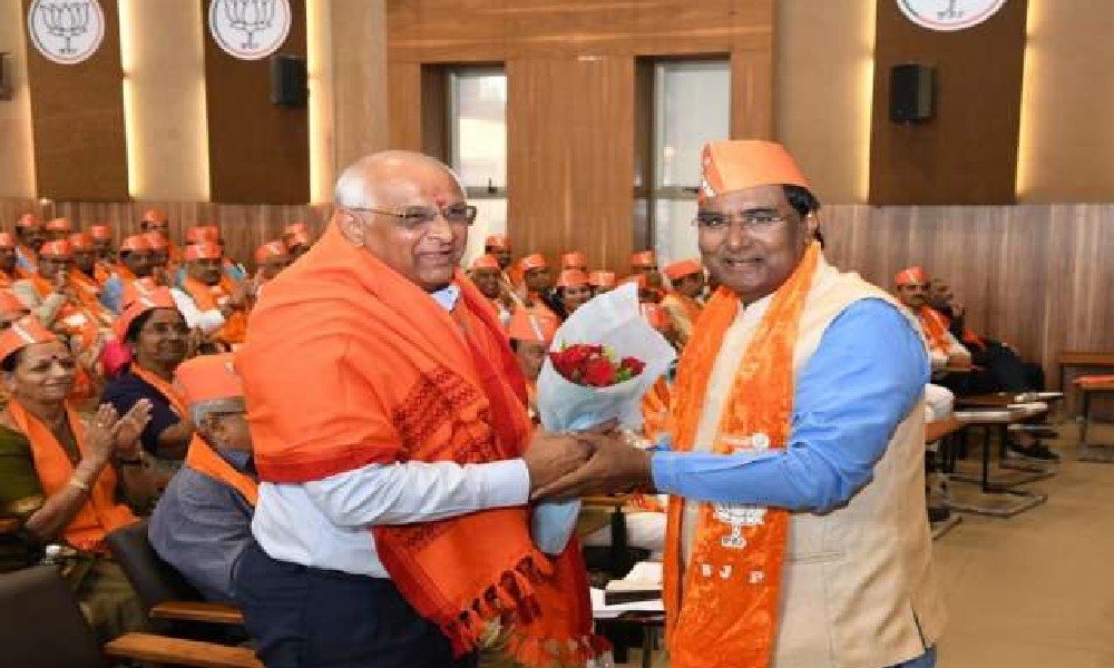 Bhupendra Patel elected as leader of BJP legislative party Today