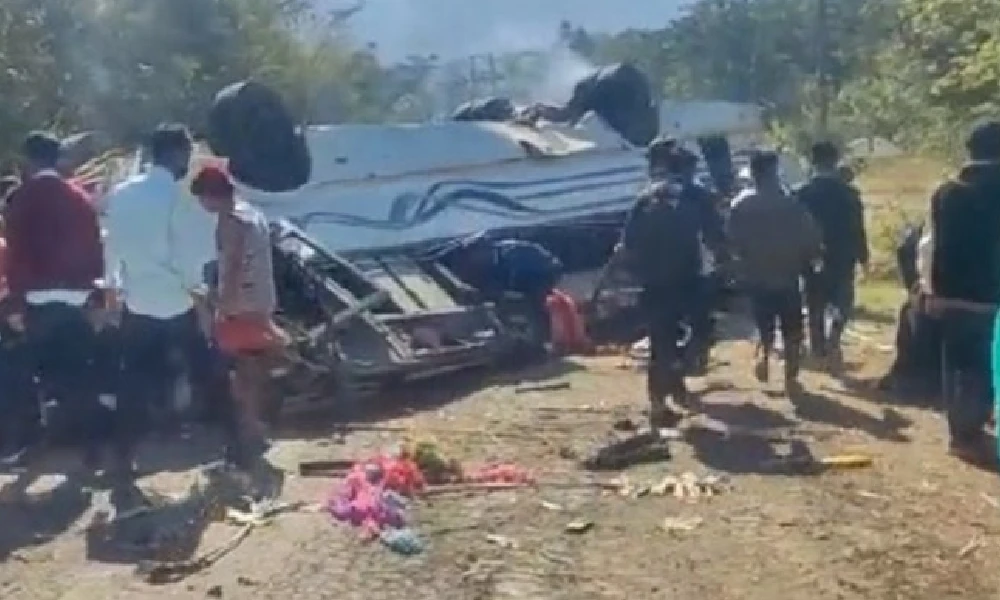school Bus accident In Manipur 8 Students Died