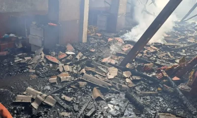 Fire accident sagara Raj gudi Industrial Unit