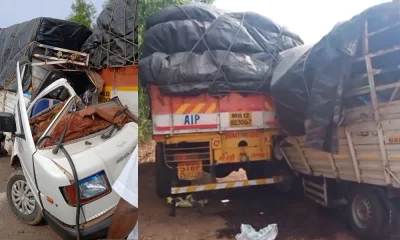 Karwar Accident Luggage vehicle collides one person dead