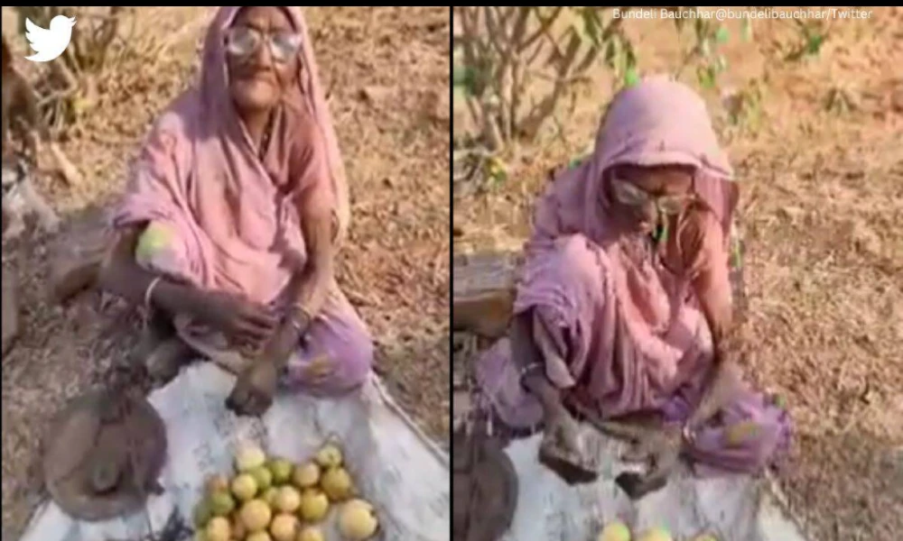 Aged Woman Selling fruits @ Viral Video