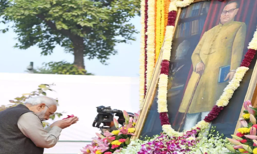 PM Modi pays homage to Dr BR Ambedkar On his Mahaparinirvan diwas