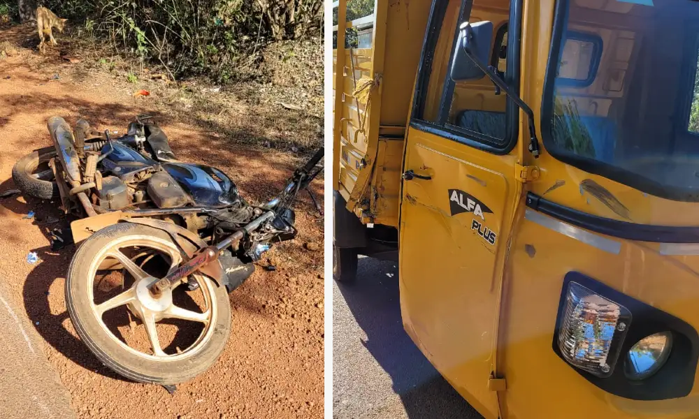 bike accident in siganduru ತುಮರಿ ಬಳಿ ಅಪಘಾತ