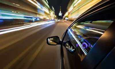 speeding car