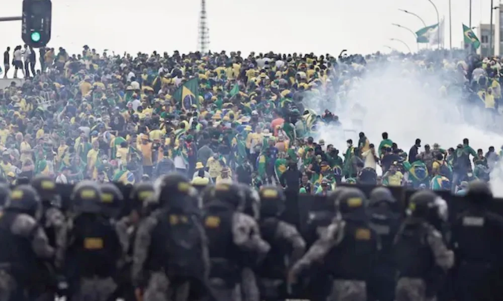 Bolsonaro Supporters protest in Brazil