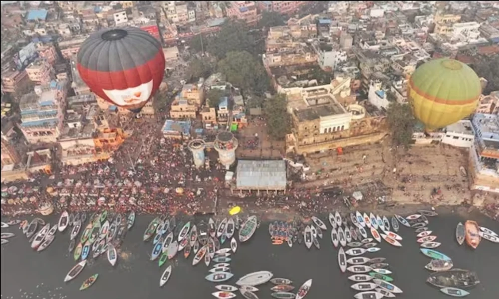 hot air balloon festival of Varanasi
