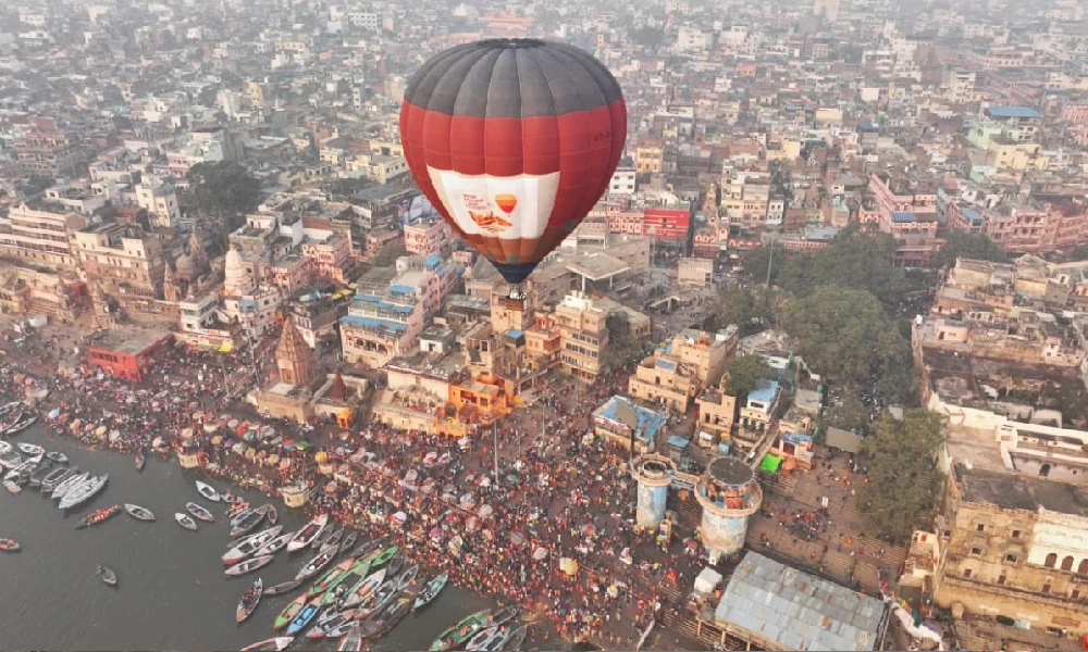 hot air balloon festival of Varanasi
