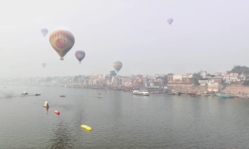 hot air balloon festival of Varanasi
