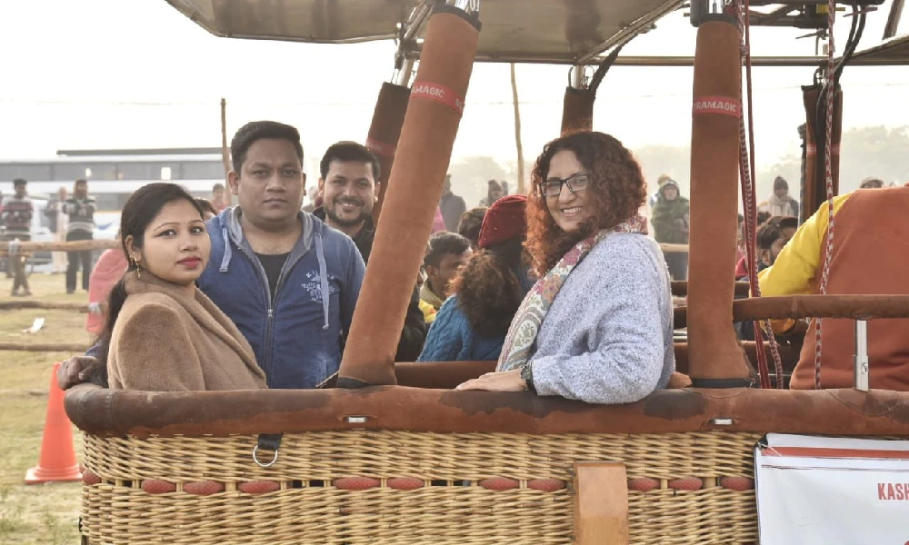 hot air balloon festival of Varanasi
