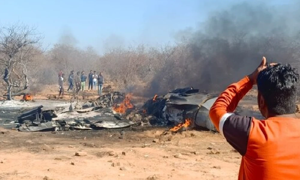 Indian Airforce fighter jets crash In Madhya Pradesh today