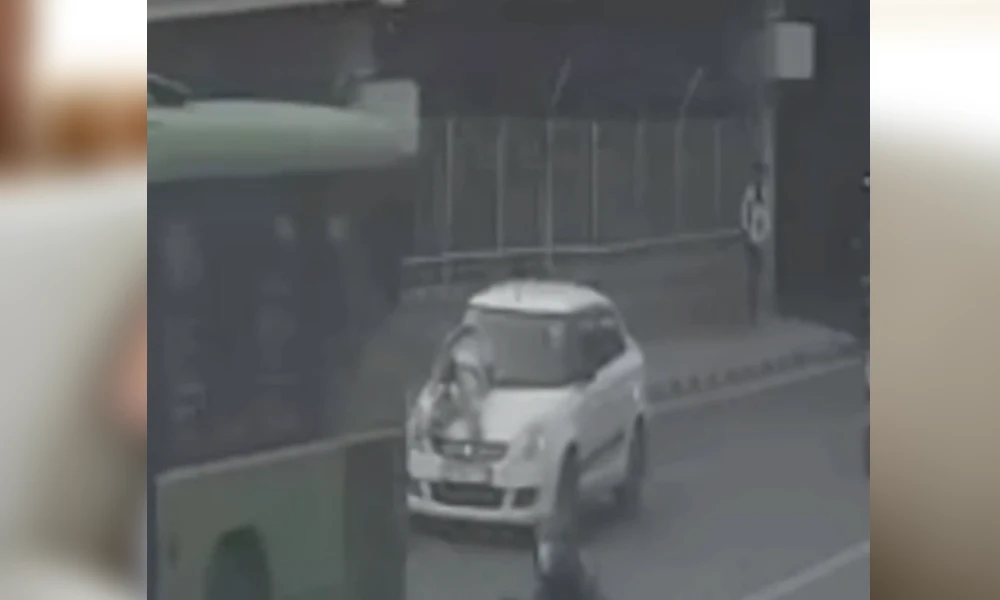 Man Dragged On Cars Bonnet