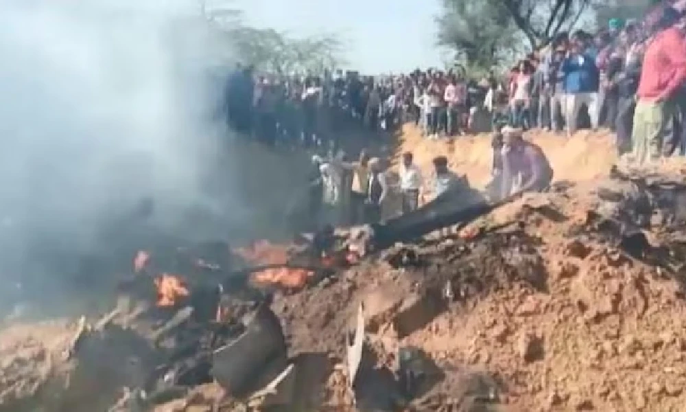 plane crashes in Rajasthan