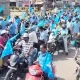 Massive bike rally in Shivamogga demanding implementation of OPS