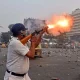 Clash breaks Outs Between ISF And Police In Kolkata