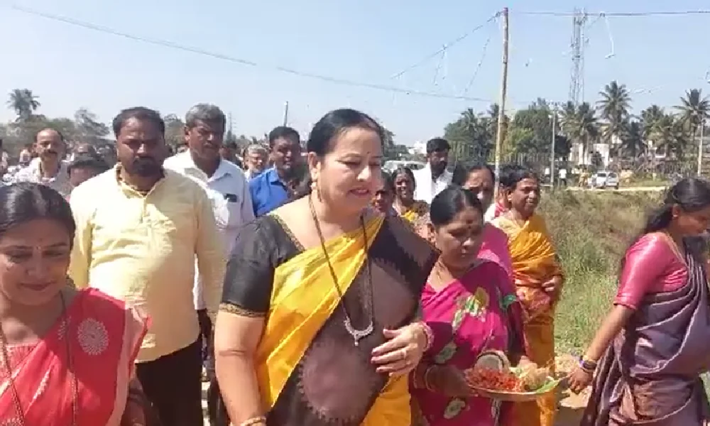 Karnataka Election news Bhavani Revanna begins tour of Hassan Assembly constituency