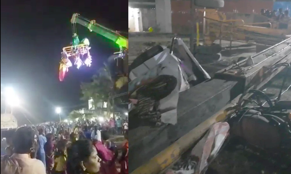 Crane Collapses In Tamil Nadu 4 Died