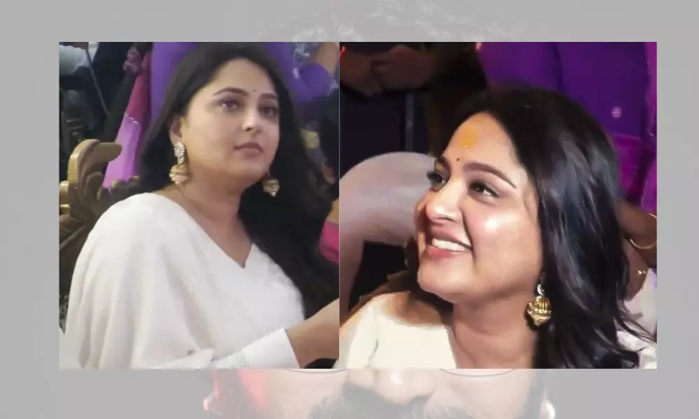 Anushka Shetty visited a temple in Bangalore: Netizens trolled her to lose weight