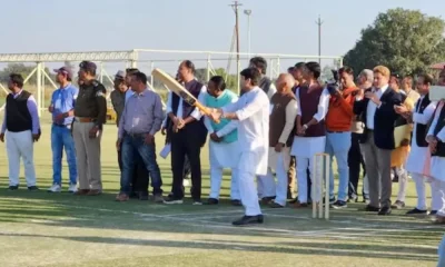 BJP Worker Injured By Ball Hit By Union Minister Jyotiraditya Scindia Batting