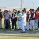 BJP Worker Injured By Ball Hit By Union Minister Jyotiraditya Scindia Batting