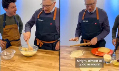 Bill Gates Makes Indian Roti