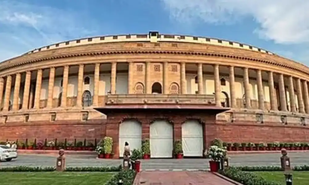 Parliament session Lok Sabha And Rajya Sabha adjourned till 2 pm