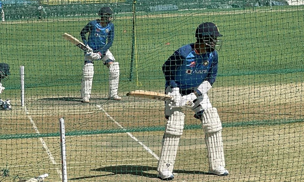 IND VS AUS: Rahul-Gil practiced batting together in the nets