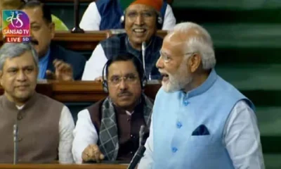 One great leader insulted rashtrapati, PM Modi Parliament Speech