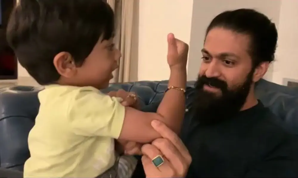 Yash Plays With His Son Yatharv