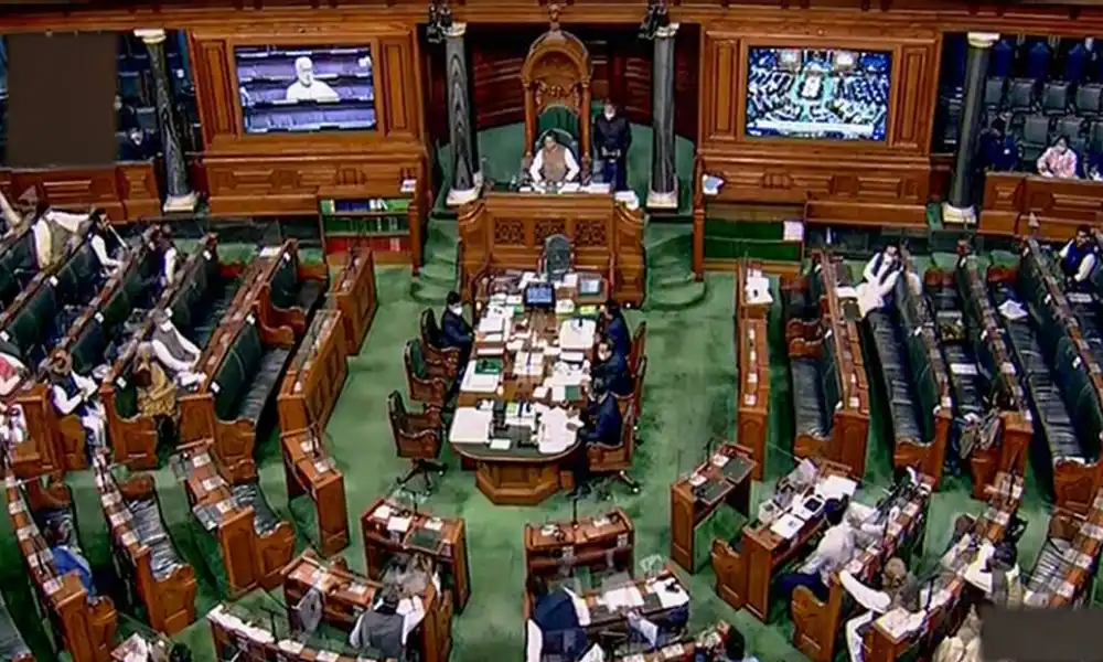 Parliament Budget session Lok Sabha adjourned till 2pm