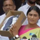 YS Sharmila Gives Shoes as Gift for Telangana Chief Minister KCR