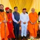 Jagadguru Sri Vachanananda Mahaswamiji Governor Gehlot attend Sant Sammelan in Kolhapur